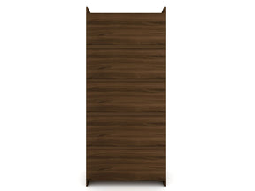 Manhattan Comfort Mulberry Open 2 Sectional Modern Wardrobe Closet with 4 Drawers - Set of 2 in Brown