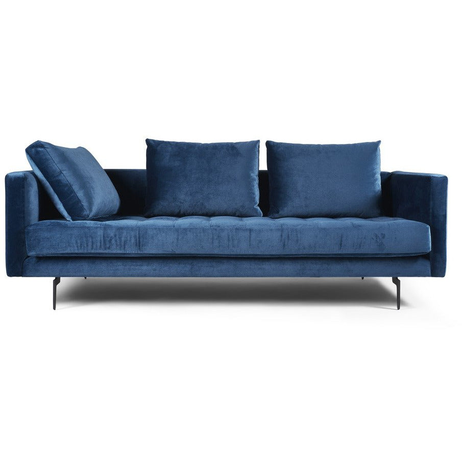 Manhattan Comfort  Granville 3-Seat Sapphire Velvet SofaManhattan Comfort-Sofas- - 1