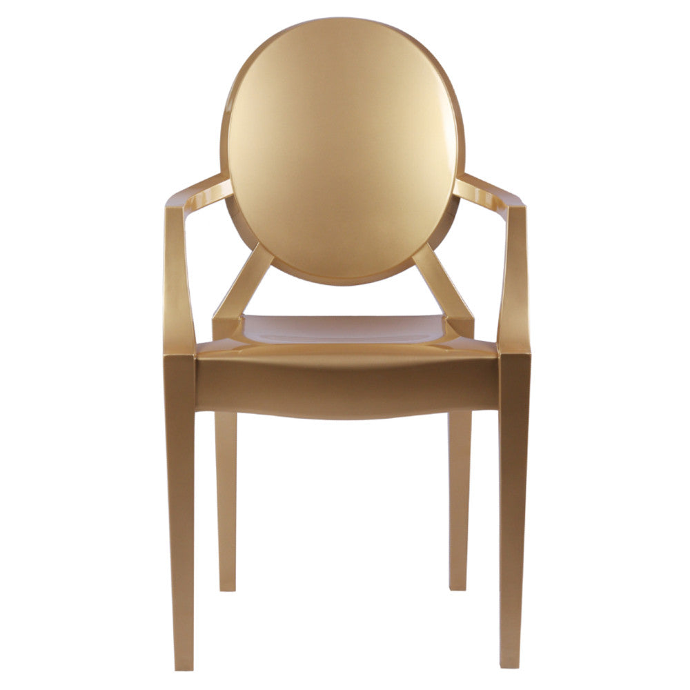 Finemod Imports Modern Gold Arm Chair FMI1130-gold-Minimal & Modern