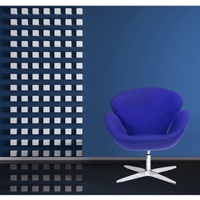 Finemod Imports Modern Swan Chair Wool Fabric FMI1140-Minimal & Modern