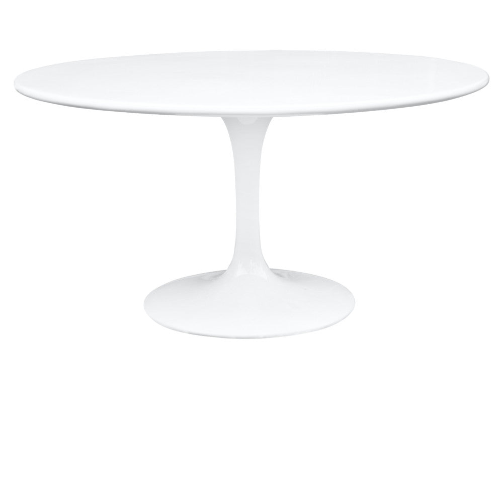 Finemod Imports Modern Flower Table 60" FMI1149-60-white-Minimal & Modern