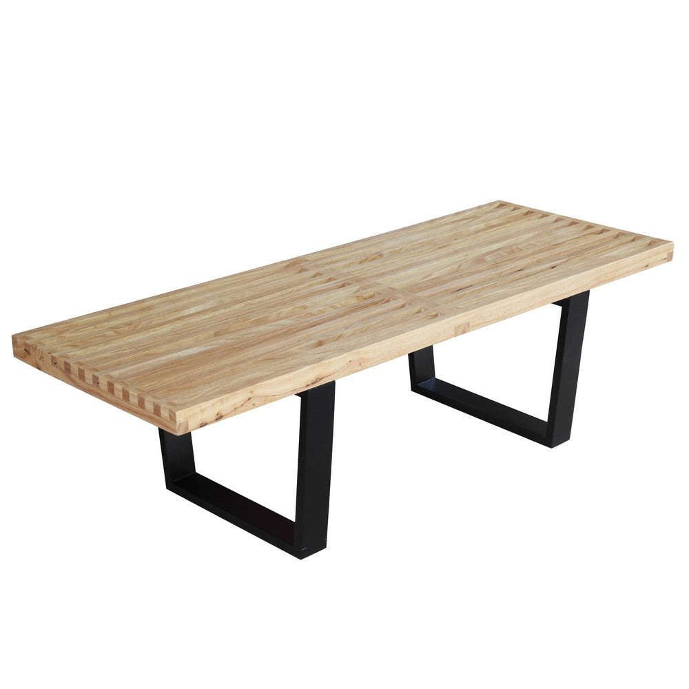 Finemod Imports Modern Wood Bench 48" FMI1152-48-Minimal & Modern