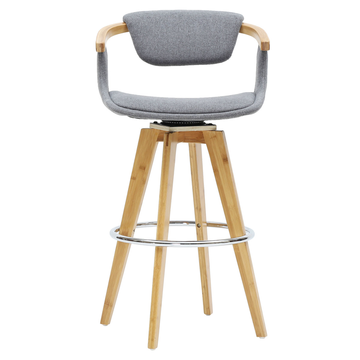 Darwin Fabric Bamboo Counter Stool by New Pacific Direct - 1160006