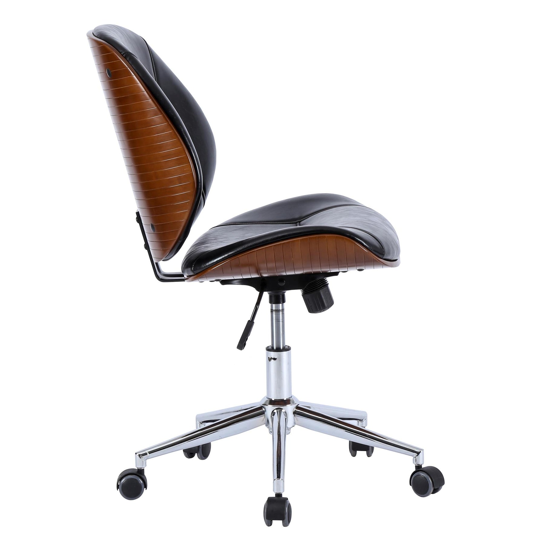 Shaun PU Leather Bamboo Office Chair by New Pacific Direct - 1160023