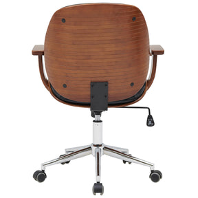Samuel PU Bamboo Office Chair w/ Armrest by New Pacific Direct - 1160030