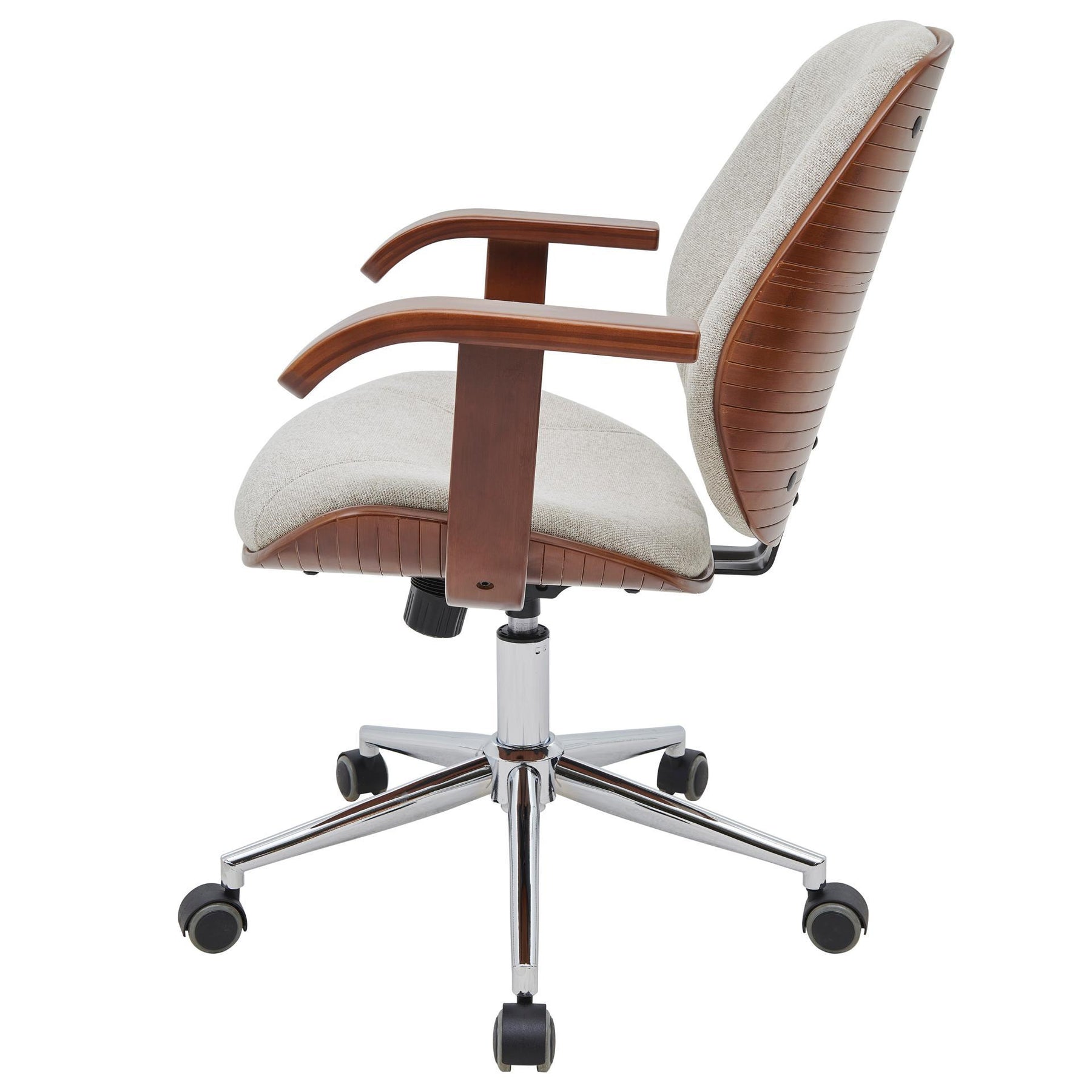 Samuel Fabric Bamboo Office Chair w/ Armrest by New Pacific Direct - 1160031