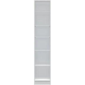 Manhattan Comfort Chelsea 1.0- 17.71 inch Wide 6-Shelf Closet in White-Minimal & Modern