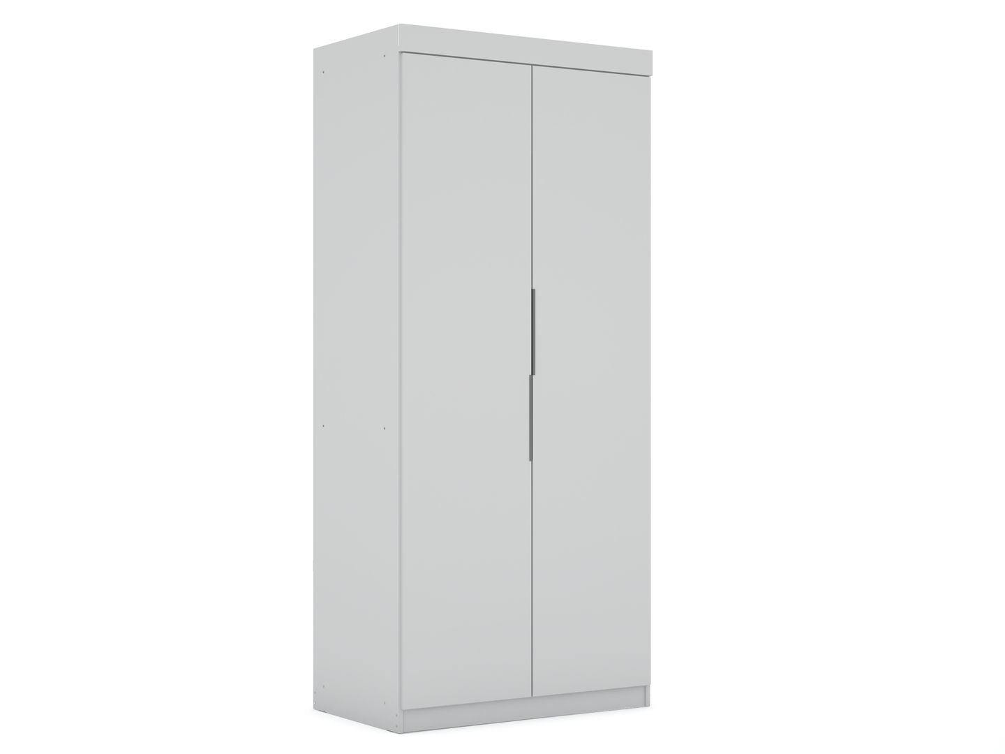 Manhattan Comfort Mulberry 2.0 Sectional Modern Armoire Wardrobe Closet with 2 Drawers in WhiteManhattan Comfort-Armoires and Wardrobes - - 1