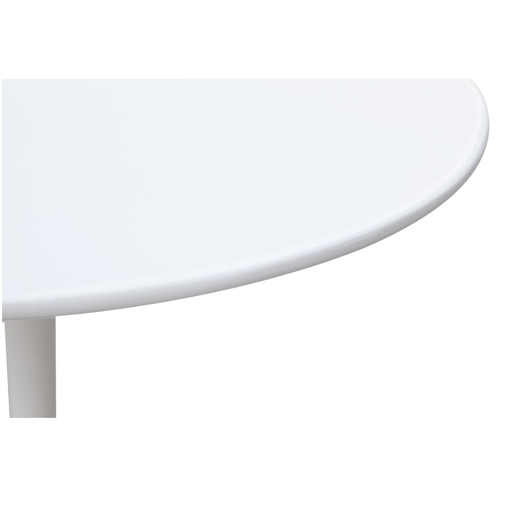 Finemod Imports Modern Flower End Side Table FMI1207-white-Minimal & Modern