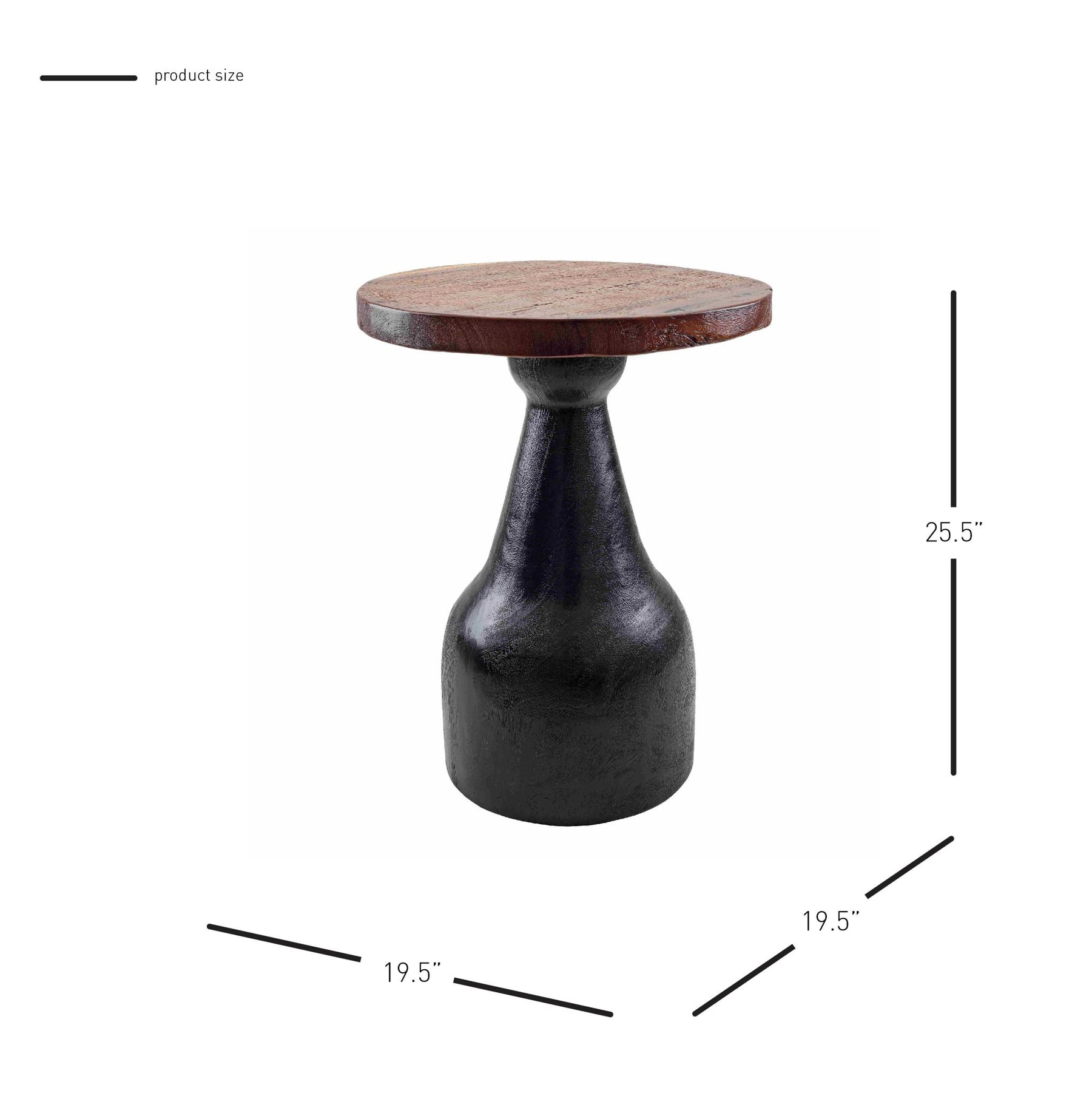 Desma Trembesi Side/ End Table by New Pacific Direct - 1210029