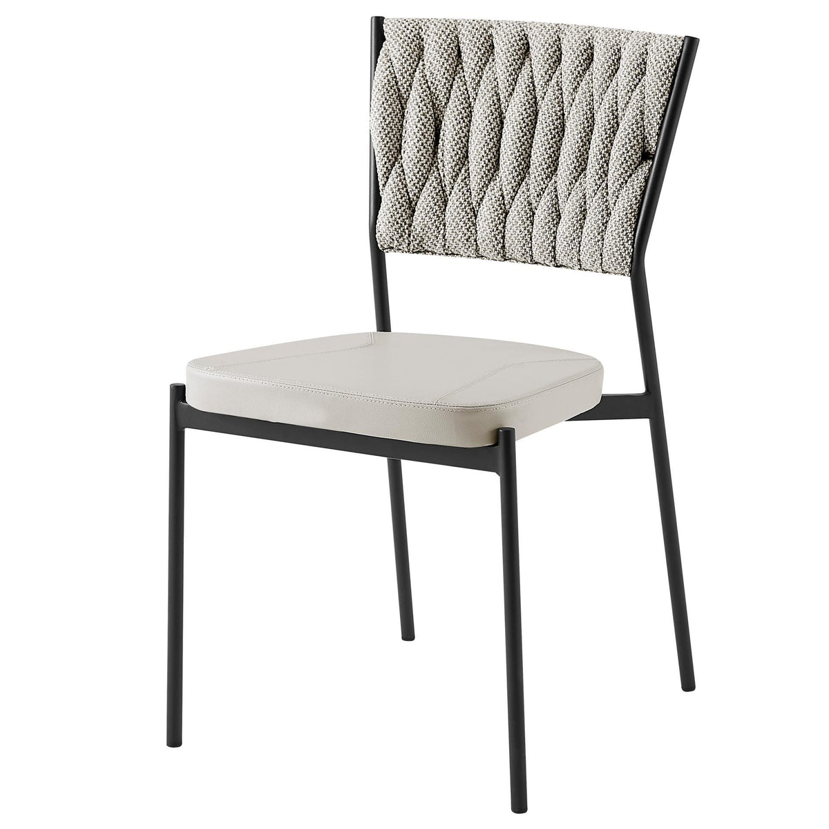 Leander Fabric/ PU Dining Chair (Set of 4) by New Pacific Direct - 1240012