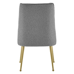 Cedric Fabric Dining Side Chair Gold Legs (Set of 2) by New Pacific Direct - 1250026