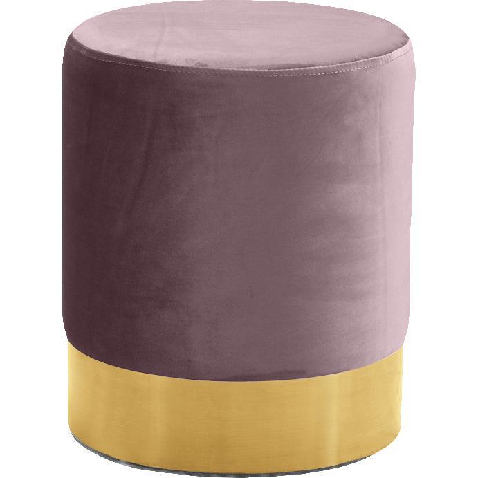 Meridian Furniture Joy Pink Velvet Ottoman/StoolMeridian Furniture - Ottoman/Stool - Minimal And Modern - 1