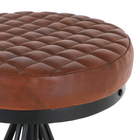 Niel Leather Backless Counter Stool by New Pacific Direct - 1290008