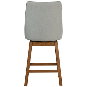 Annette Fabric Swivel Counter Stool - Set of 2 by New Pacific Direct - 1310006-383