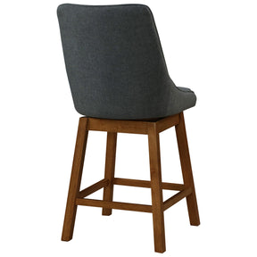 Annette Fabric Swivel Counter Stool - Set of 2 by New Pacific Direct - 1310006-384