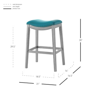 Grover PU Leather Bar Stool by New Pacific Direct - 1330003-388