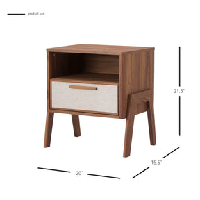 Heaton Side Table 1 Drawer by New Pacific Direct - 1340010