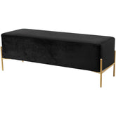 Meridian Furniture Isla Black Velvet BenchMeridian Furniture - Bench - Minimal And Modern - 1
