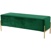 Meridian Furniture Isla Green Velvet BenchMeridian Furniture - Bench - Minimal And Modern - 1
