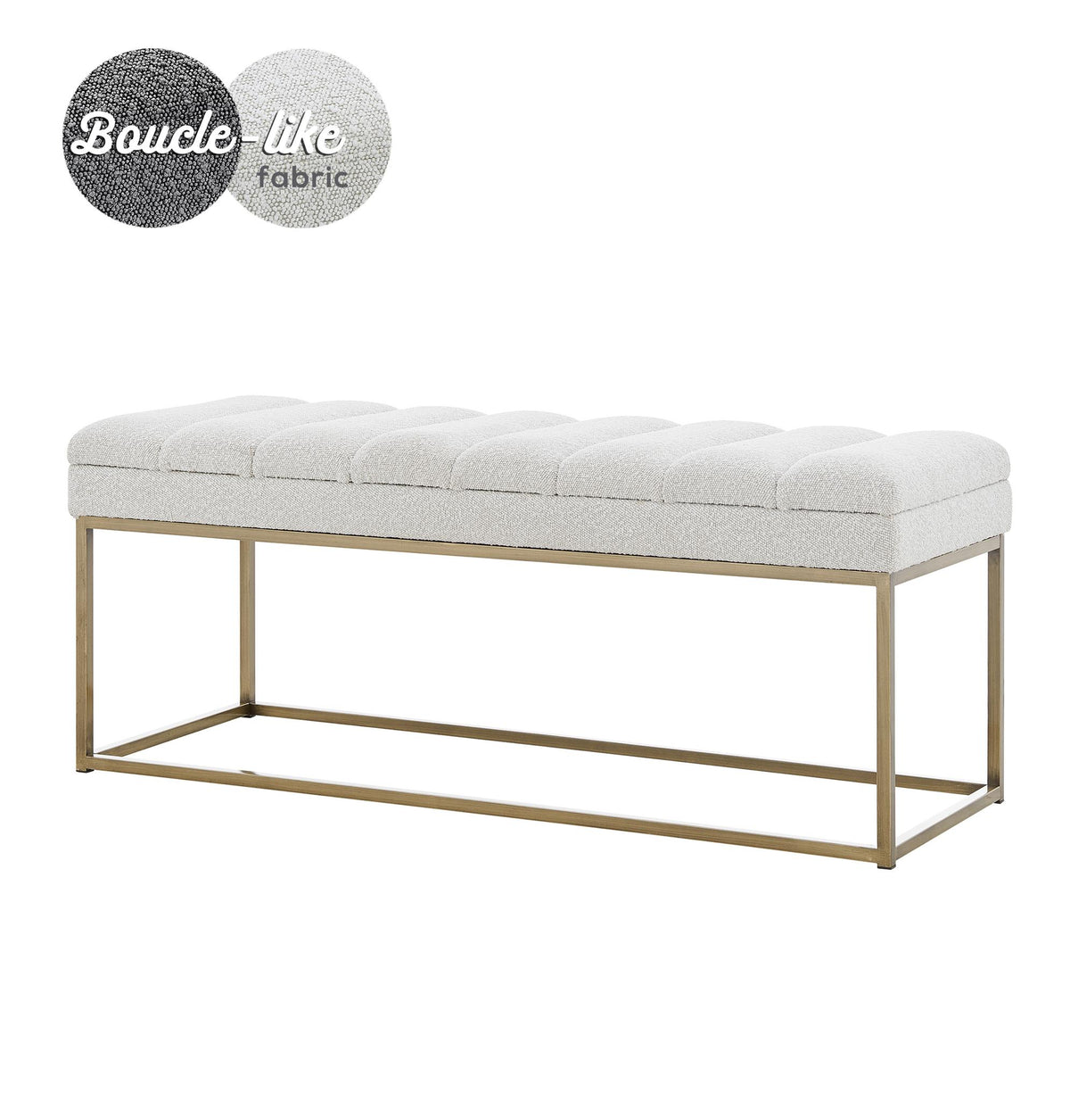 Darius KD Fabric Bench by New Pacific Direct - 1600081