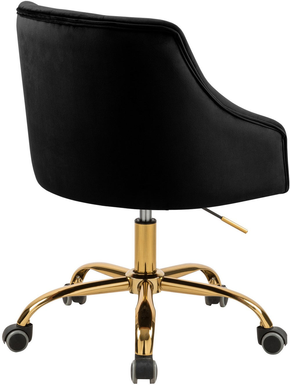 Meridian Furniture Arden Black Velvet Office Chair