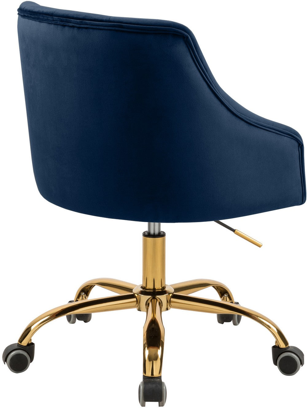 Meridian Furniture Arden Navy Velvet Office Chair