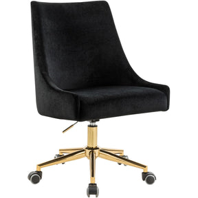 Meridian Furniture Karina Black Velvet Office ChairMeridian Furniture - Office Chair - Minimal And Modern - 1