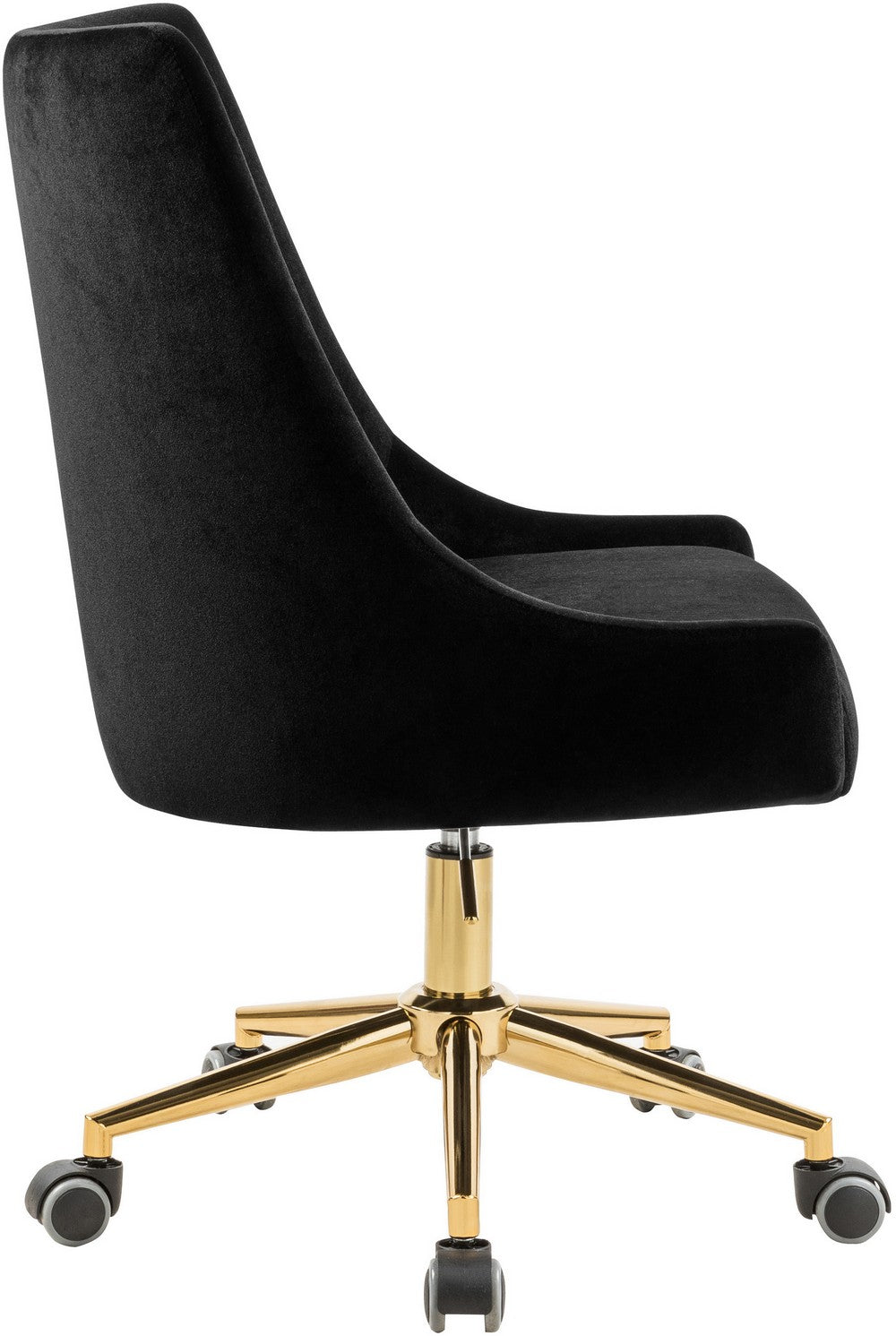 Meridian Furniture Karina Black Velvet Office Chair