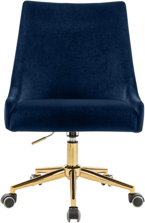 Meridian Furniture Karina Navy Velvet Office Chair