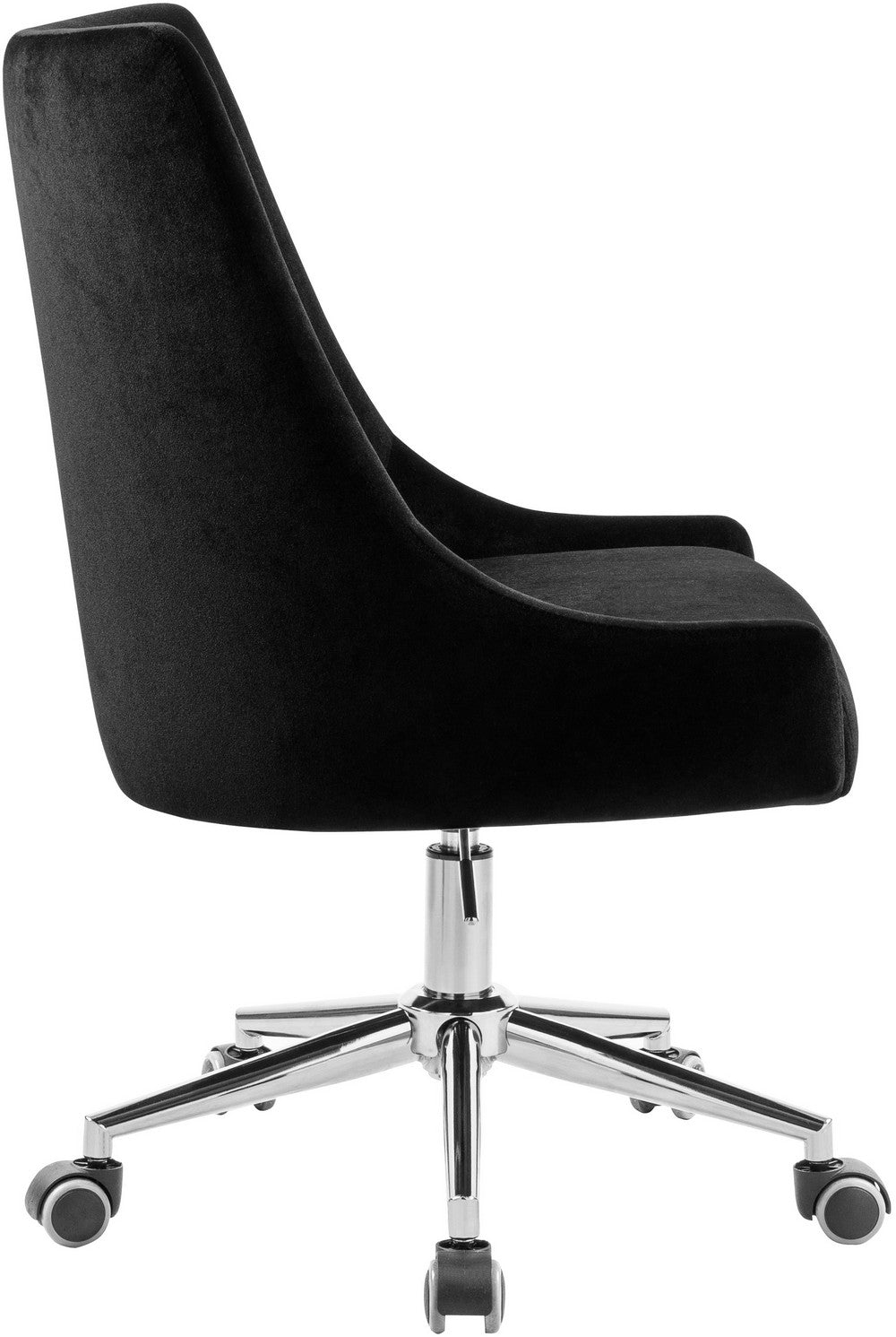 Meridian Furniture Karina Black Velvet Office Chair