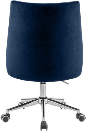 Meridian Furniture Karina Navy Velvet Office Chair