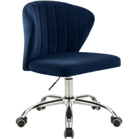 Meridian Furniture Finley Navy Velvet Office ChairMeridian Furniture - Office Chair - Minimal And Modern - 1