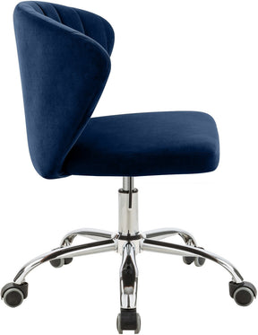 Meridian Furniture Finley Navy Velvet Office Chair