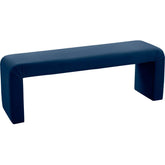 Meridian Furniture Minimalist Navy Velvet BenchMeridian Furniture - Bench - Minimal And Modern - 1