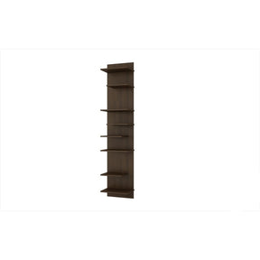 Accentuations by Manhattan Comfort Captivating Nelson Floating Shelf Panel with 8 Shelves in TobaccoManhattan Comfort-Wall Units- - 1