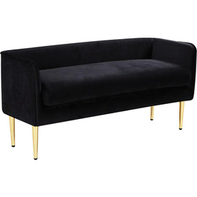 Meridian Furniture Audrey Black Velvet BenchMeridian Furniture - Bench - Minimal And Modern - 1