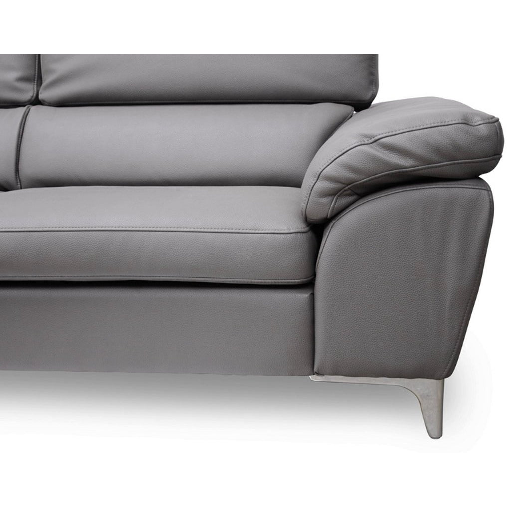 Baxton Studio Voight Gray Modern Sectional Sofa Baxton Studio-sectionals-Minimal And Modern - 4