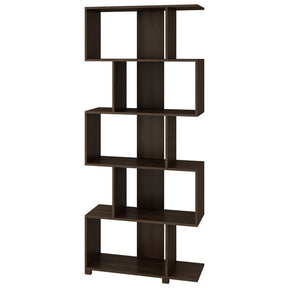 Accentuations by Manhattan Comfort Charming Petrolina Z- Shelf with 5 shelves in TobaccoManhattan Comfort-Bookcases - - 1
