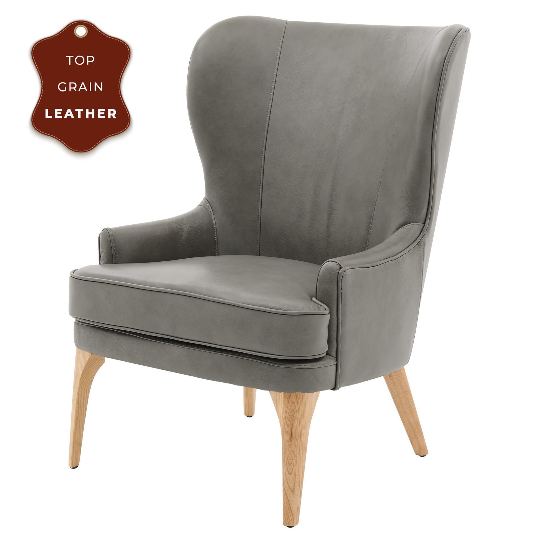 Bjorn Top Grain Leather Accent Chair by New Pacific Direct - 1900155