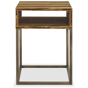 Greenington Modern Bamboo Toronto Solid Exotic Tiger Bamboo End table G0059T-Minimal & Modern