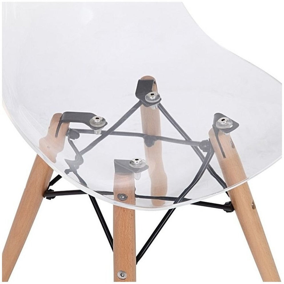 DSW Eiffel Chair for Kids - Clear - Reproduction | GFURN-Minimal & Modern