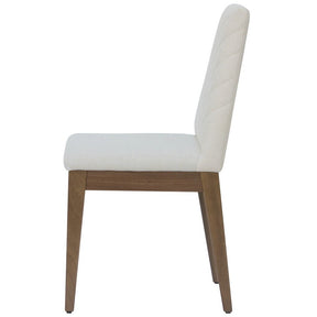 Manhattan Comfort Catherine 2-Piece Chevron Dining Chair in Beige-Minimal & Modern