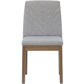 Manhattan Comfort Catherine 2-Piece Chevron Dining Chair in Grey-Minimal & Modern