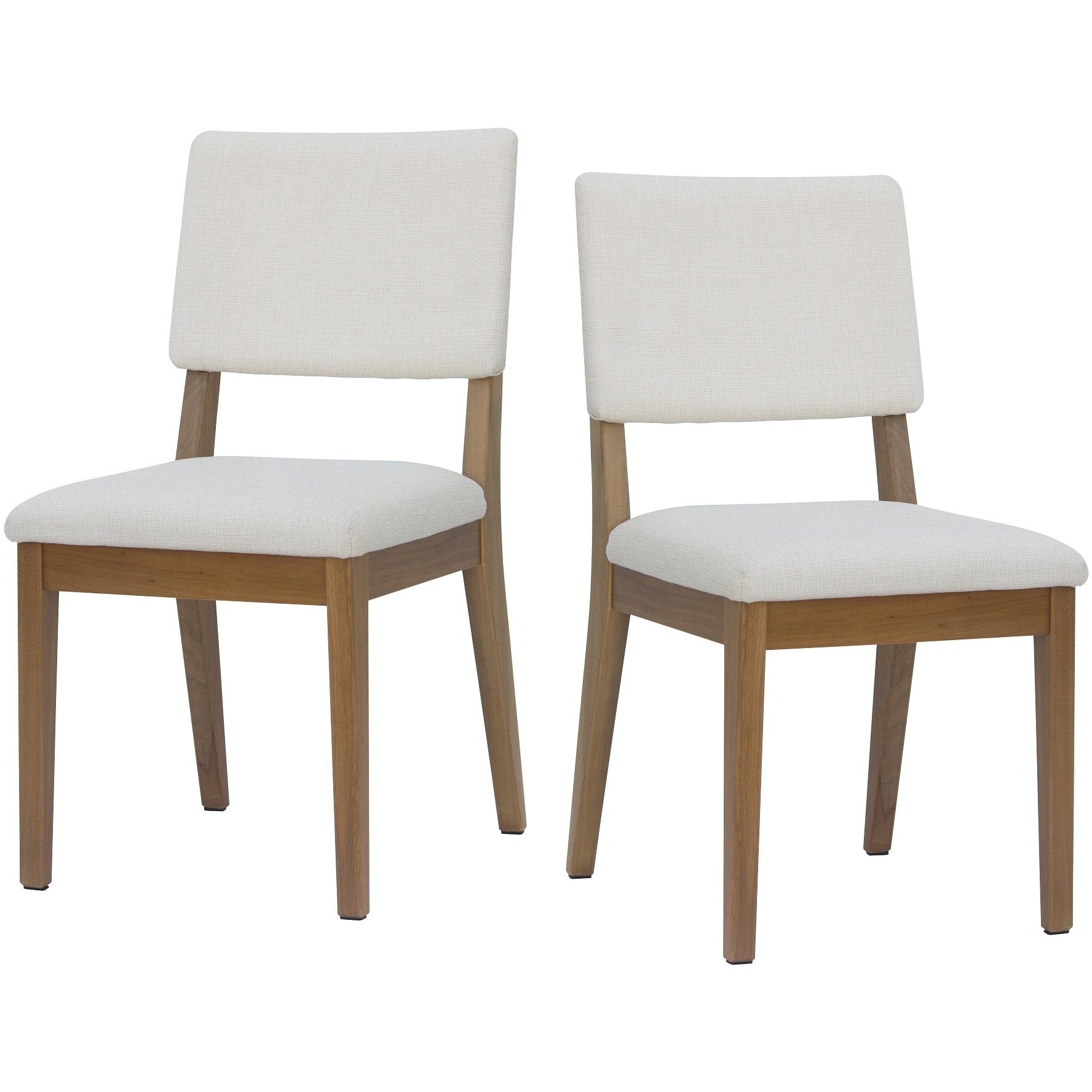 Manhattan Comfort Dover 2-Piece Dining Chair in Beige-Minimal & Modern