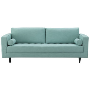 Manhattan Comfort Arthur 2-Piece Mint Green-Blue Tweed 3-Seat Sofa and 2-Seat Loveseat