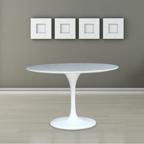 Finemod Imports Modern Flower Marble Table 39" FMI2020-39-Minimal & Modern