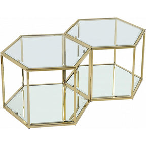 Meridian Furniture Sei Brushed Gold Coffee TableMeridian Furniture - Coffee Table - Minimal And Modern - 1