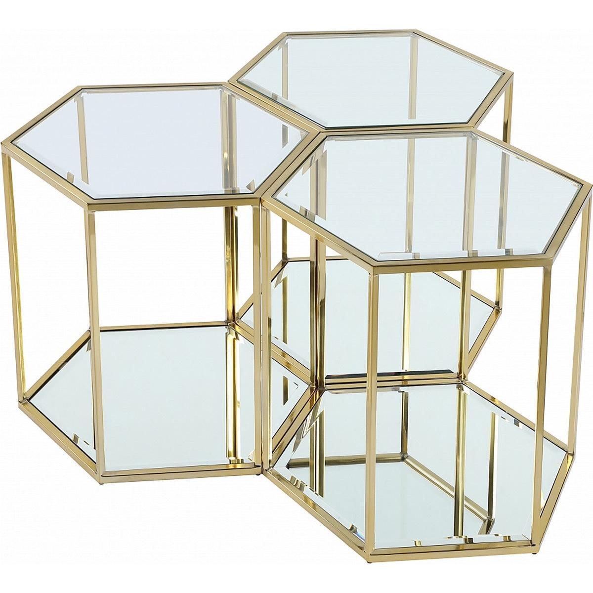 Meridian Furniture Sei Brushed Gold End TableMeridian Furniture - End Table - Minimal And Modern - 1