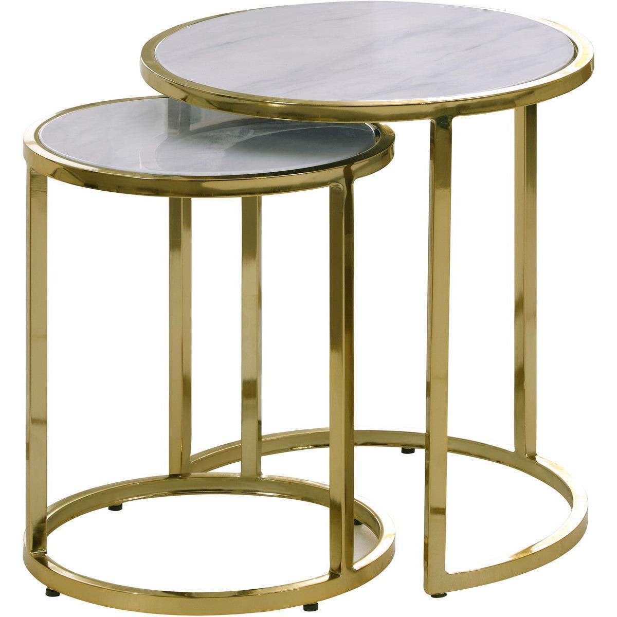 Meridian Furniture Massimo Gold End TableMeridian Furniture - End Table - Minimal And Modern - 1